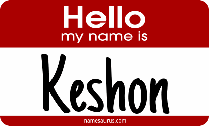 Hello my name is Keshon png download