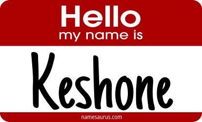 Hello my name is Keshone png download