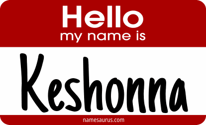 Hello my name is Keshonna png download