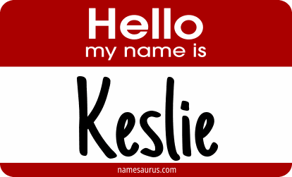 Hello my name is Keslie png download