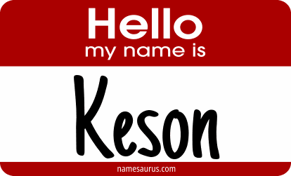 Hello my name is Keson png download