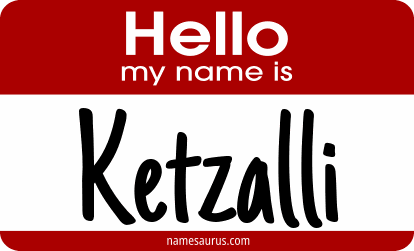 Hello my name is Ketzalli png download