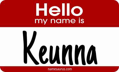 Hello my name is Keunna png download