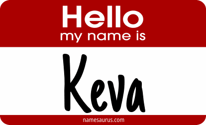 Hello my name is Keva png download