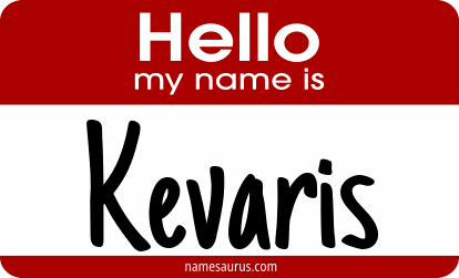 Hello my name is Kevaris png download