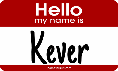 Hello my name is Kever png download