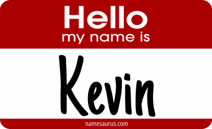 Hello my name is Kevin png download