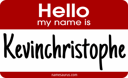 Hello my name is Kevinchristophe png download
