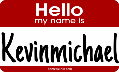 Hello my name is Kevinmichael png download