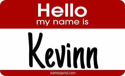 Hello my name is Kevinn png download