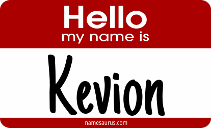Hello my name is Kevion png download
