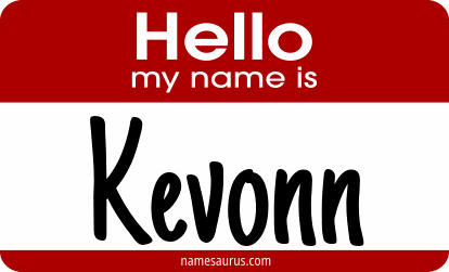 Hello my name is Kevonn png download