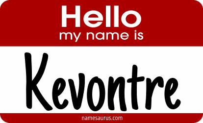 Hello my name is Kevontre png download