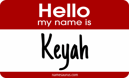 Hello my name is Keyah png download