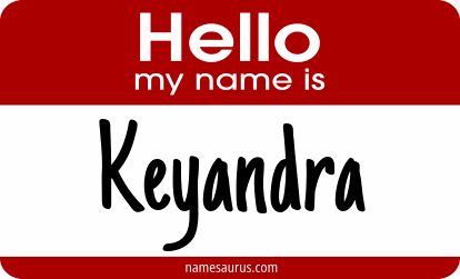 Hello my name is Keyandra png download