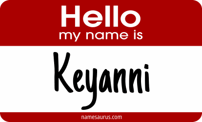 Hello my name is Keyanni png download