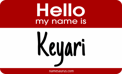 Hello my name is Keyari png download