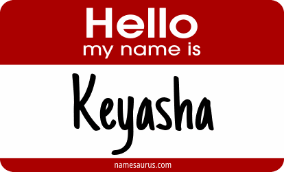 Hello my name is Keyasha png download