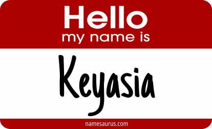 Hello my name is Keyasia png download