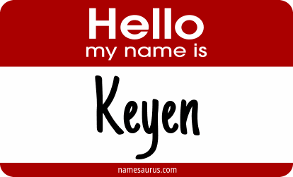 Hello my name is Keyen png download