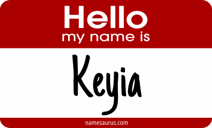 Hello my name is Keyia png download