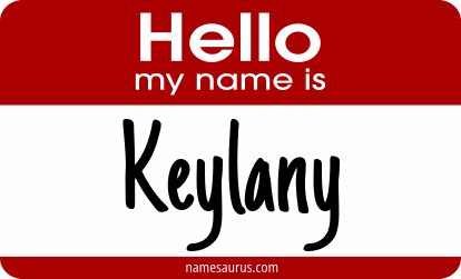 Hello my name is Keylany png download