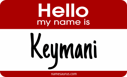 Hello my name is Keymani png download