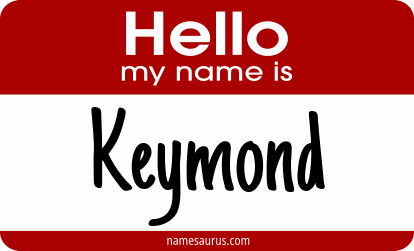 Hello my name is Keymond png download