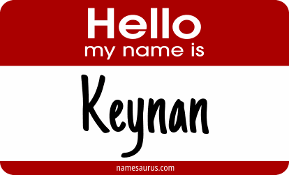 Hello my name is Keynan png download
