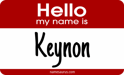 Hello my name is Keynon png download
