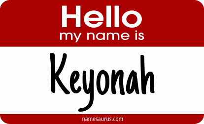 Hello my name is Keyonah png download