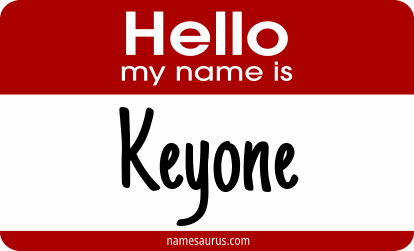 Hello my name is Keyone png download
