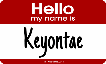 Hello my name is Keyontae png download