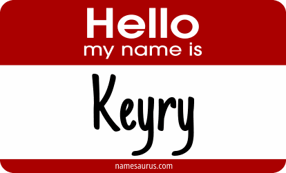 Hello my name is Keyry png download