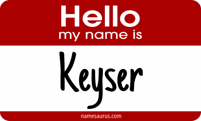 Hello my name is Keyser png download