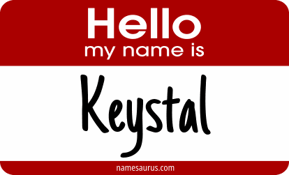 Hello my name is Keystal png download