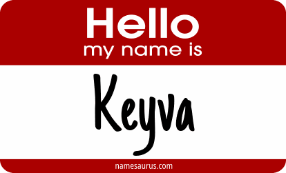 Hello my name is Keyva png download
