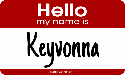 Hello my name is Keyvonna png download