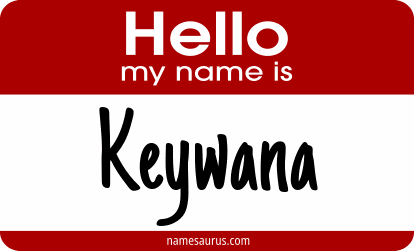 Hello my name is Keywana png download