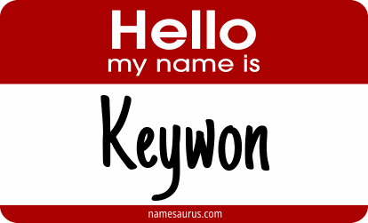 Hello my name is Keywon png download