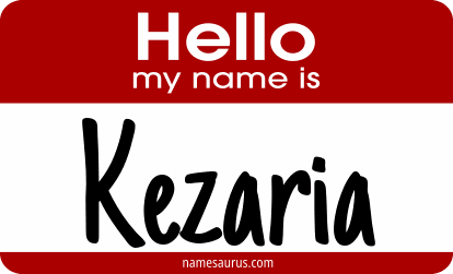 Hello my name is Kezaria png download