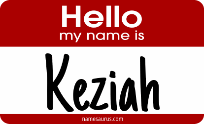 Hello my name is Keziah png download