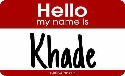 Hello my name is Khade png download