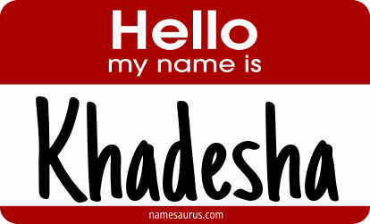 Hello my name is Khadesha png download