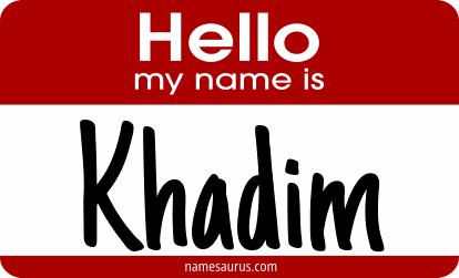 Hello my name is Khadim png download