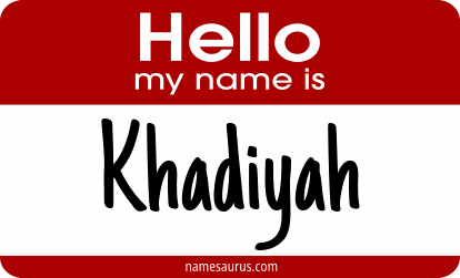 Hello my name is Khadiyah png download