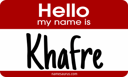 Hello my name is Khafre png download