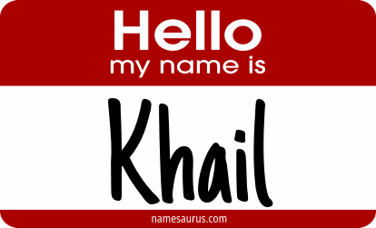 Hello my name is Khail png download