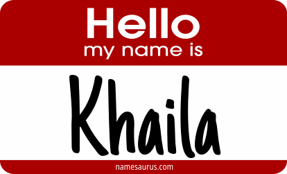 Hello my name is Khaila png download