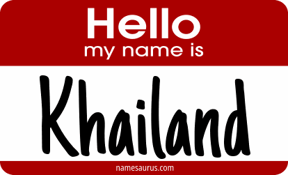 Hello my name is Khailand png download